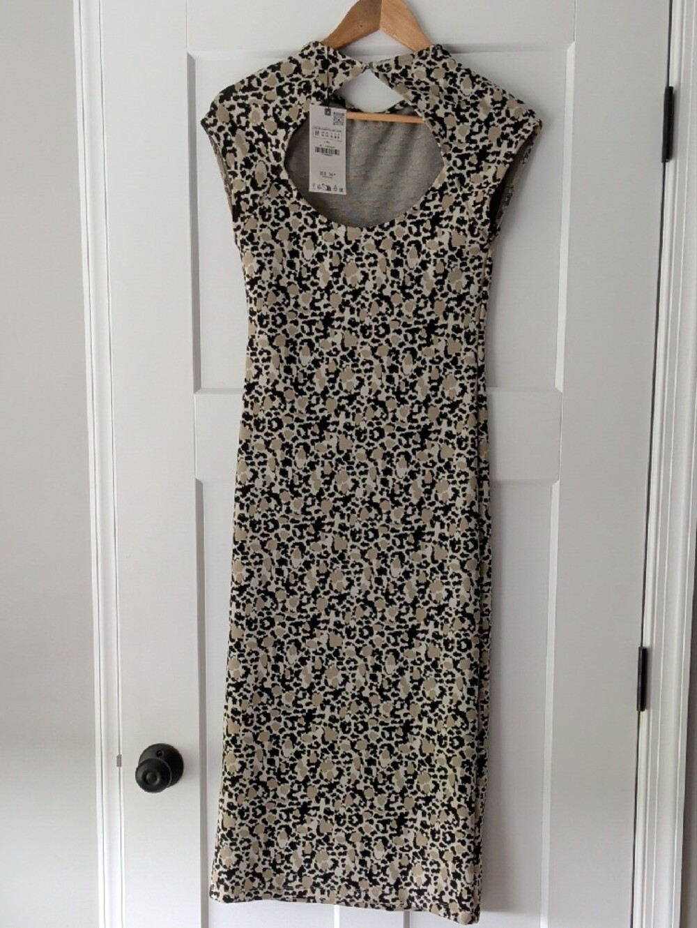 Zara Leopard Print Dress NWT Sz M - Picture 2 of 4